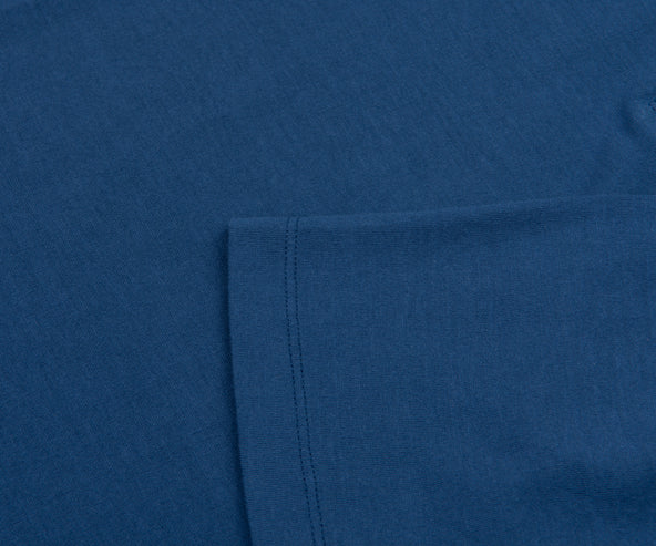 C.P. Company Crepe Jersey Polo Mid Blue