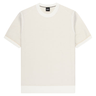 Boss H-JianFranco White Textured T-Shirt