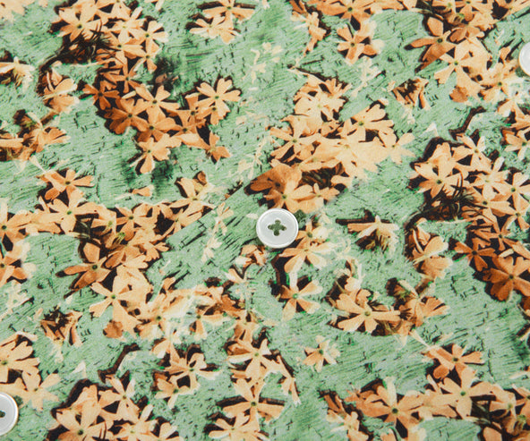 Paul Smith Film Negative Floral Print SS Shirt Green/Yellow