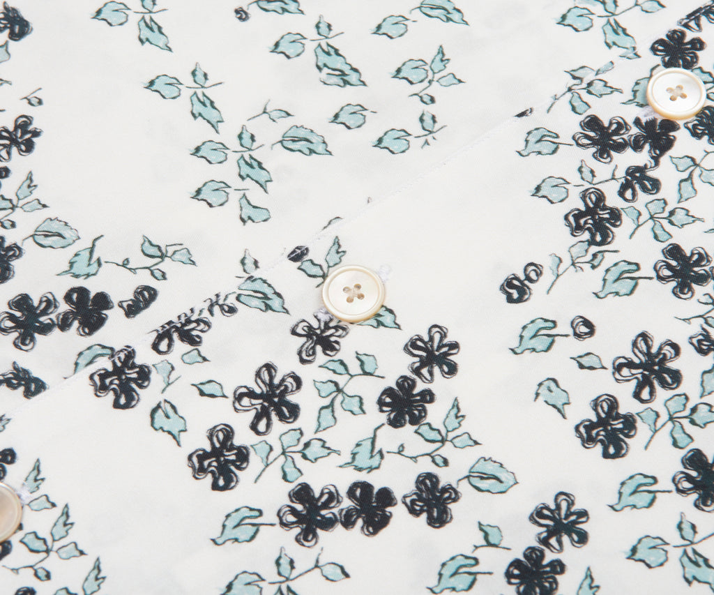 Paul Smith PS Jasmine Print Shirt Ice White