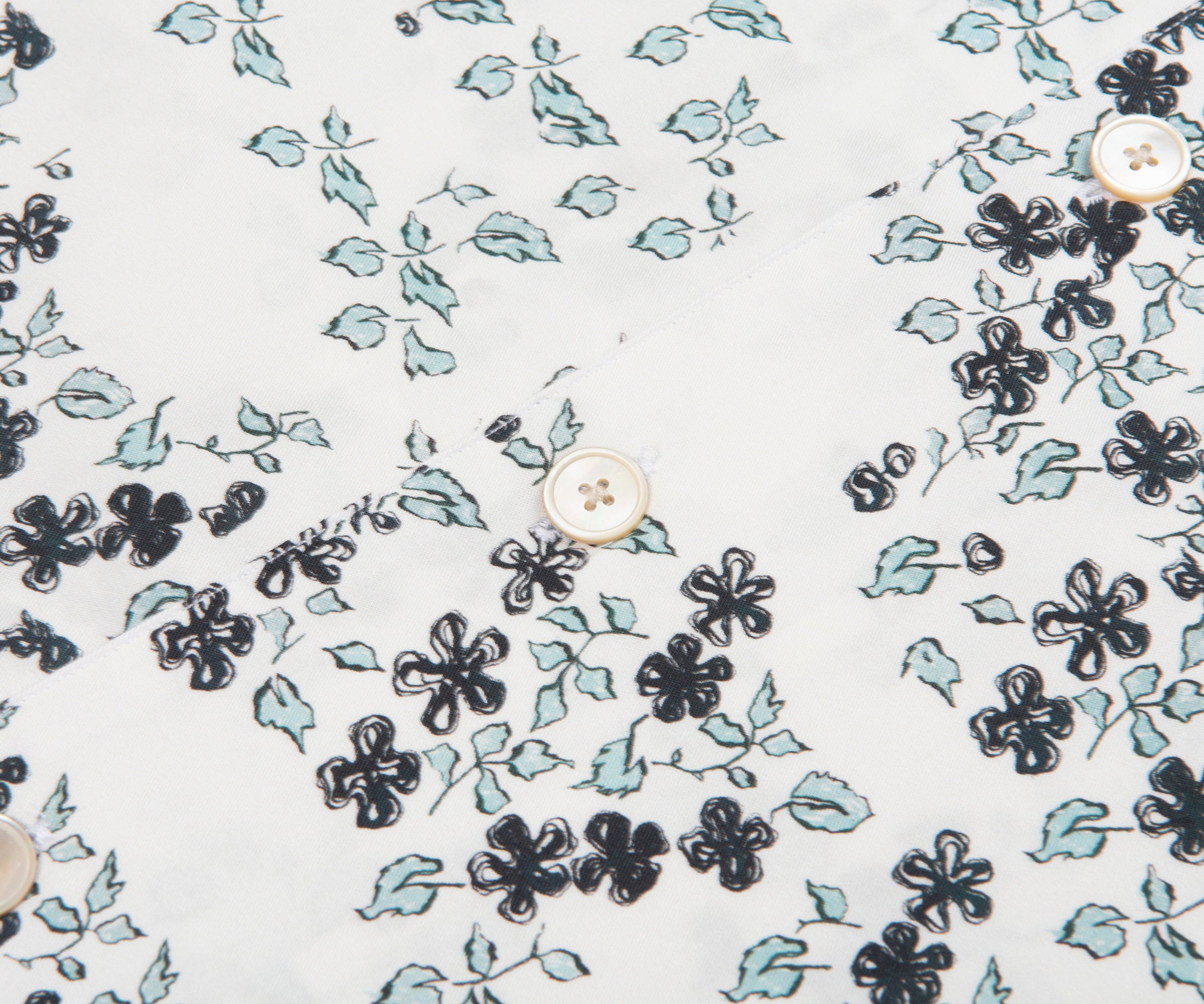 Paul Smith PS Jasmine Print Shirt Ice White