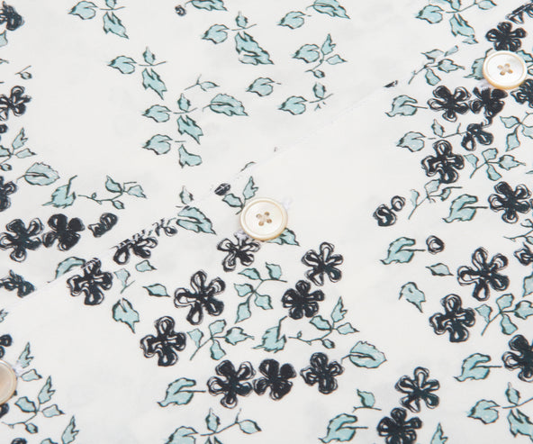 Paul Smith PS Jasmine Print Shirt Ice White