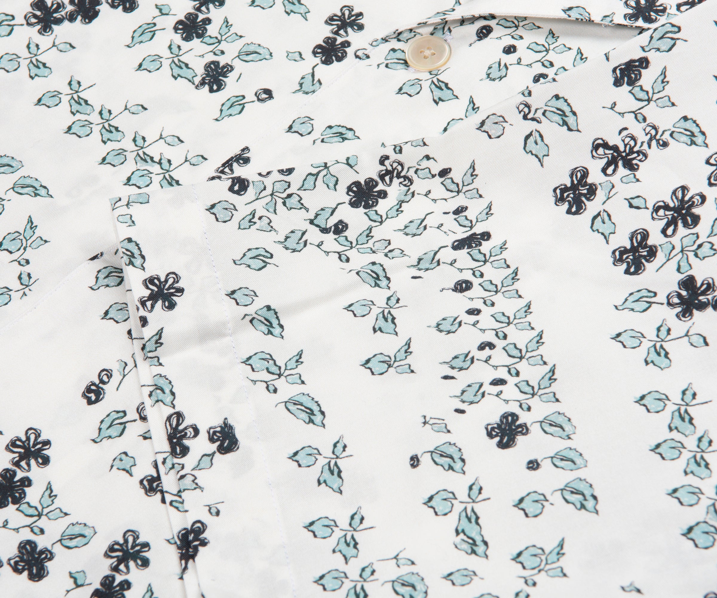 Paul Smith PS Jasmine Print Shirt Ice White