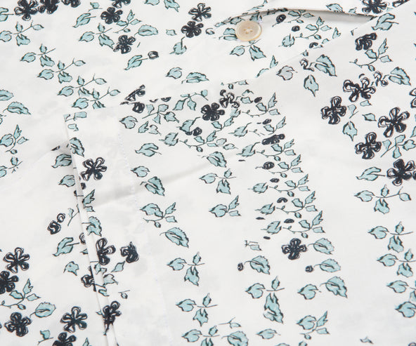 Paul Smith PS Jasmine Print Shirt Ice White