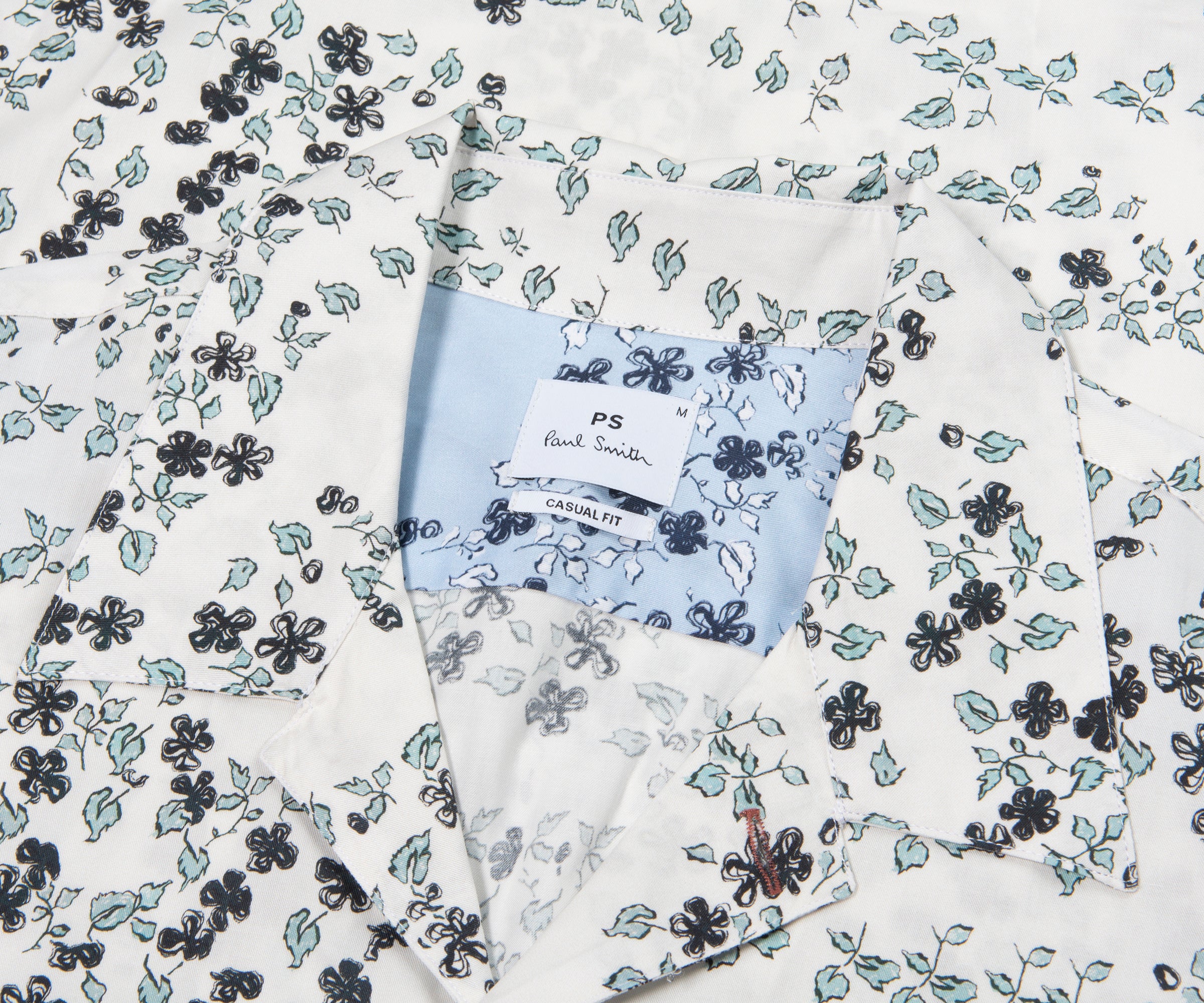 Paul Smith PS Jasmine Print Shirt Ice White
