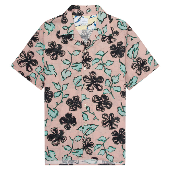 Paul Smith PS Printed Yukka Flower Shirt Pale Pink