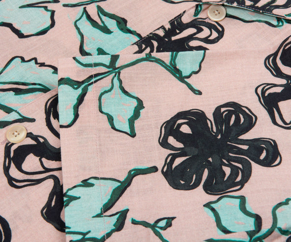 Paul Smith PS Printed Yukka Flower Shirt Pale Pink