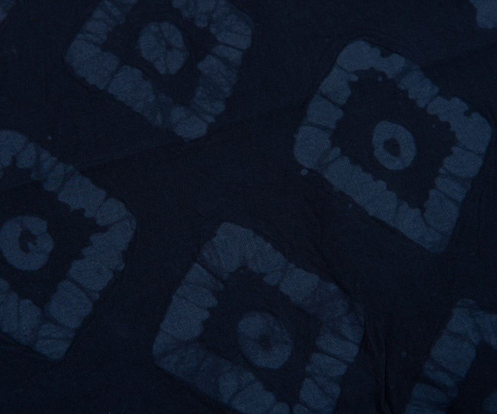 Norse Project Mads Batik Navy SS Shirt