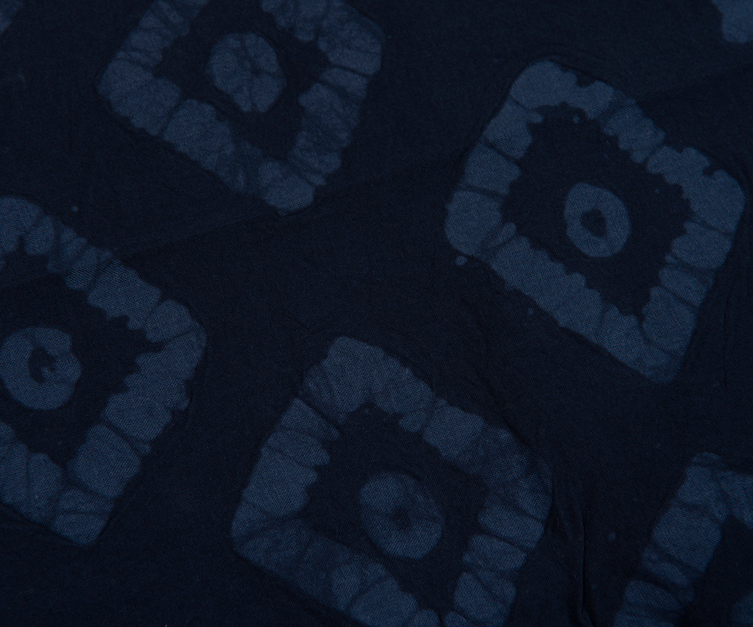 Norse Project Mads Batik Navy SS Shirt