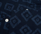 Norse Project Mads Batik Navy SS Shirt