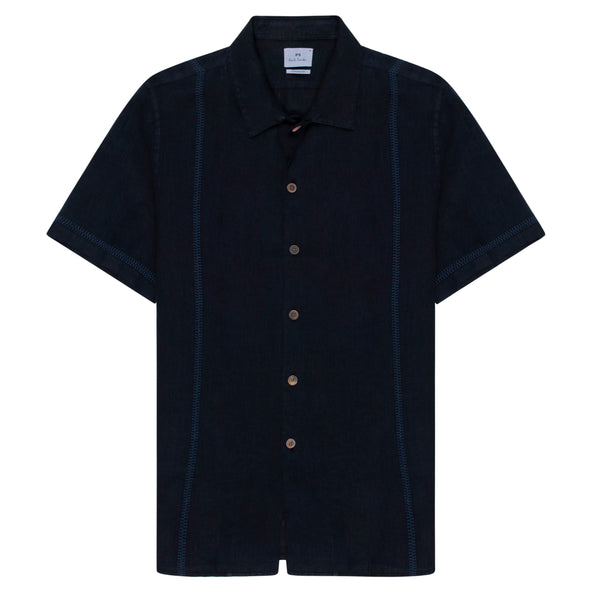 Paul Smith PS Linen SS Shirt Navy