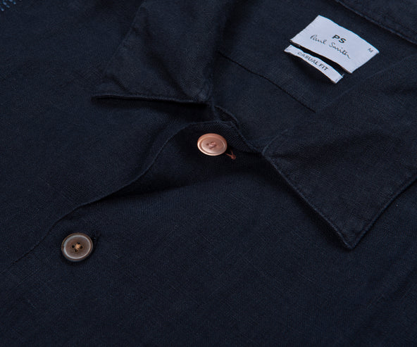 Paul Smith PS Linen SS Shirt Navy