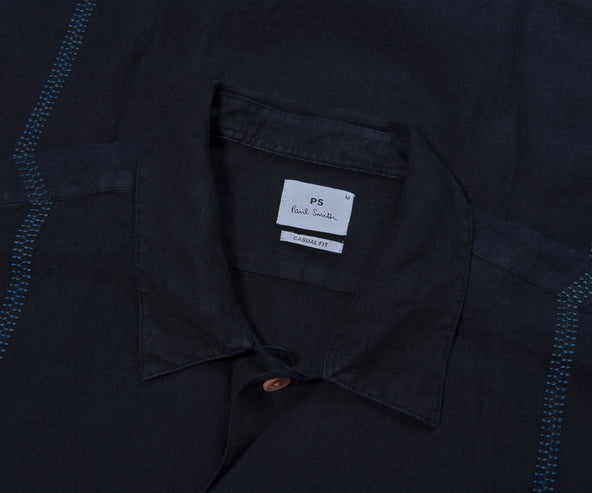Paul Smith PS Linen SS Shirt Navy