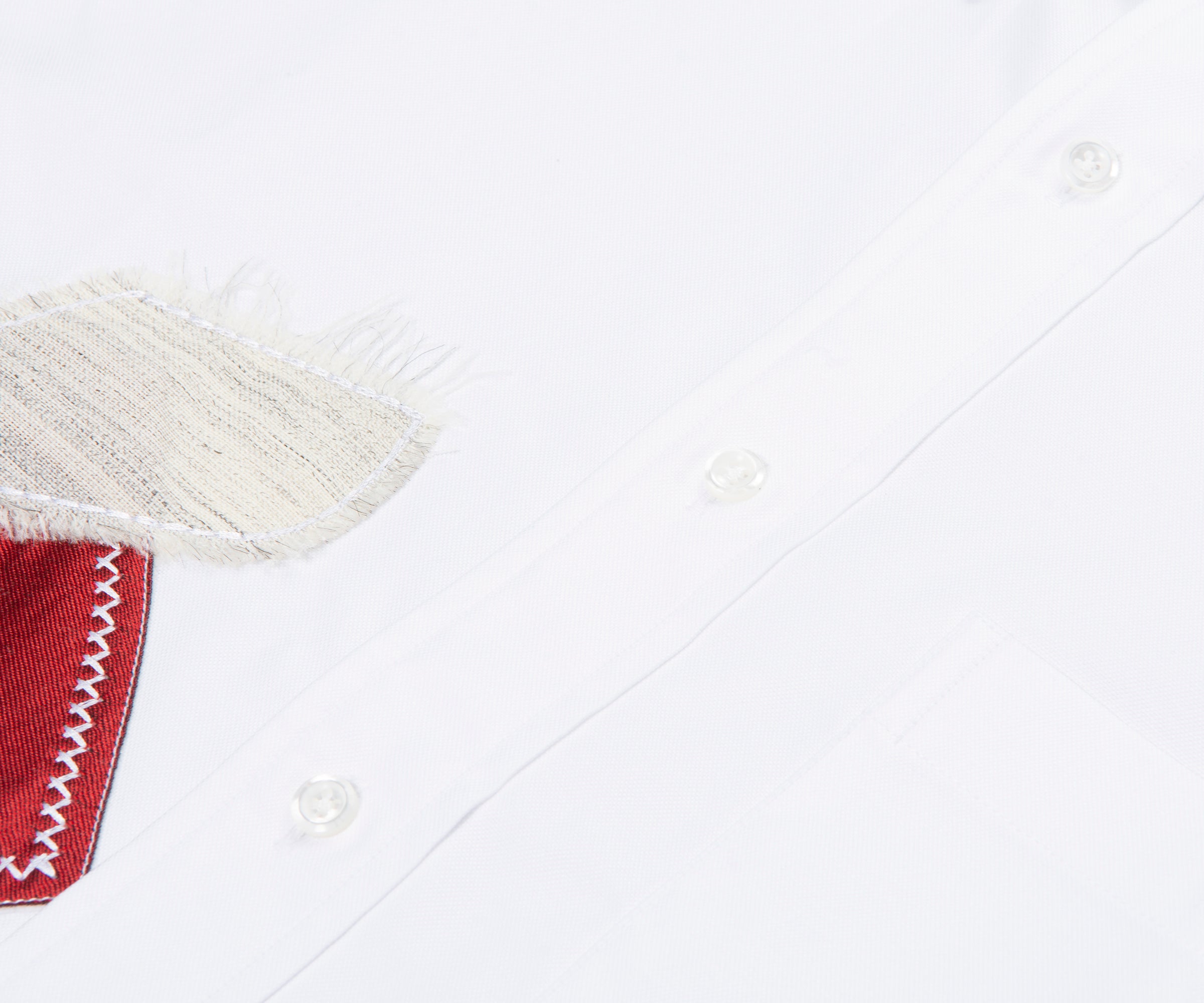 Thom Browne Patchwork Olympic SS Shirt White