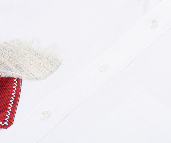 Thom Browne Patchwork Olympic SS Shirt White