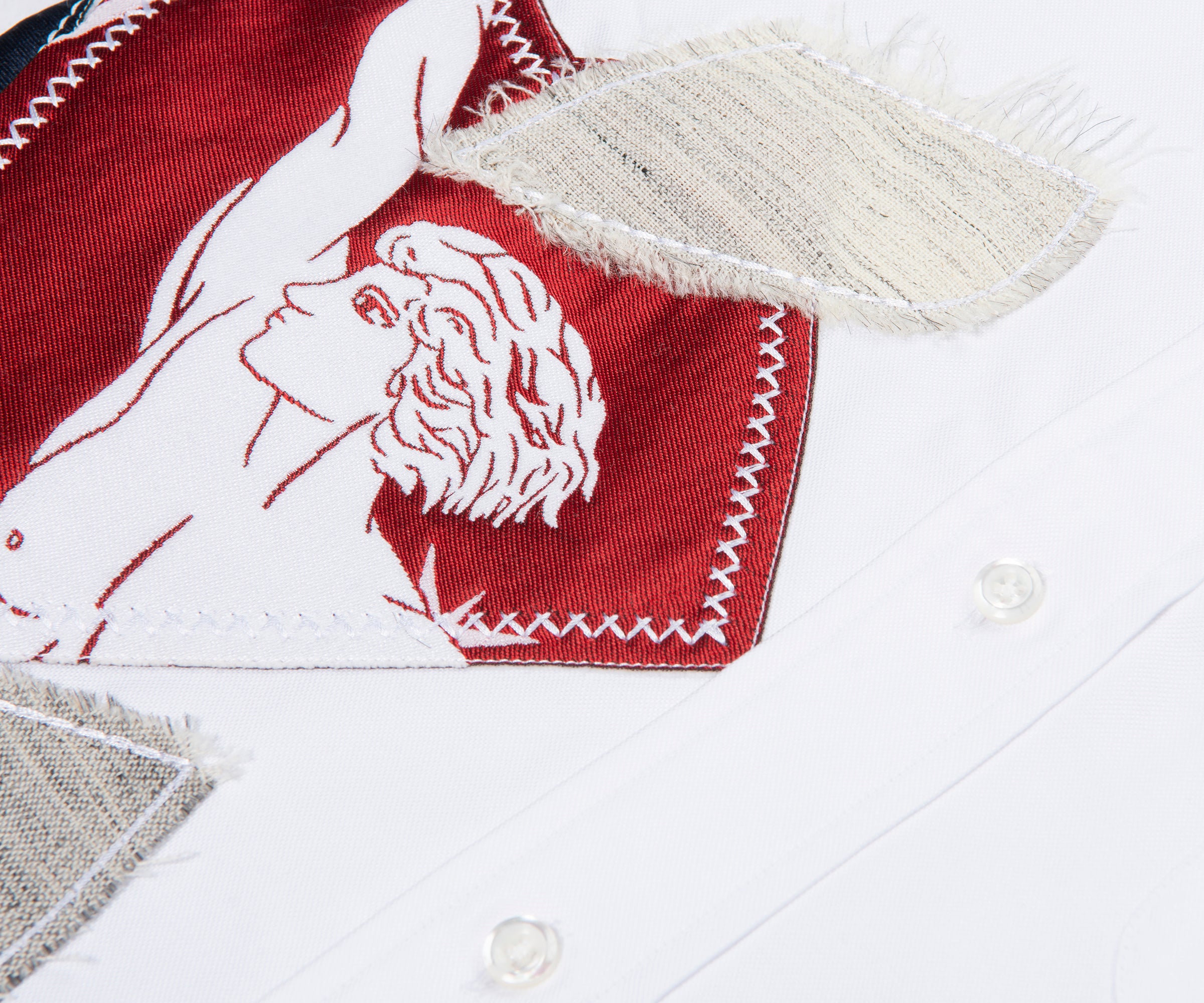 Thom Browne Patchwork Olympic SS Shirt White