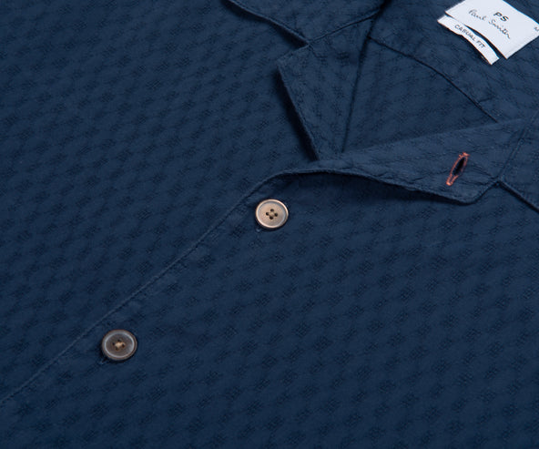 Paul Smith PS Dobby Cotton Shirt Navy