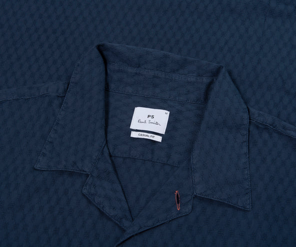 Paul Smith PS Dobby Cotton Shirt Navy