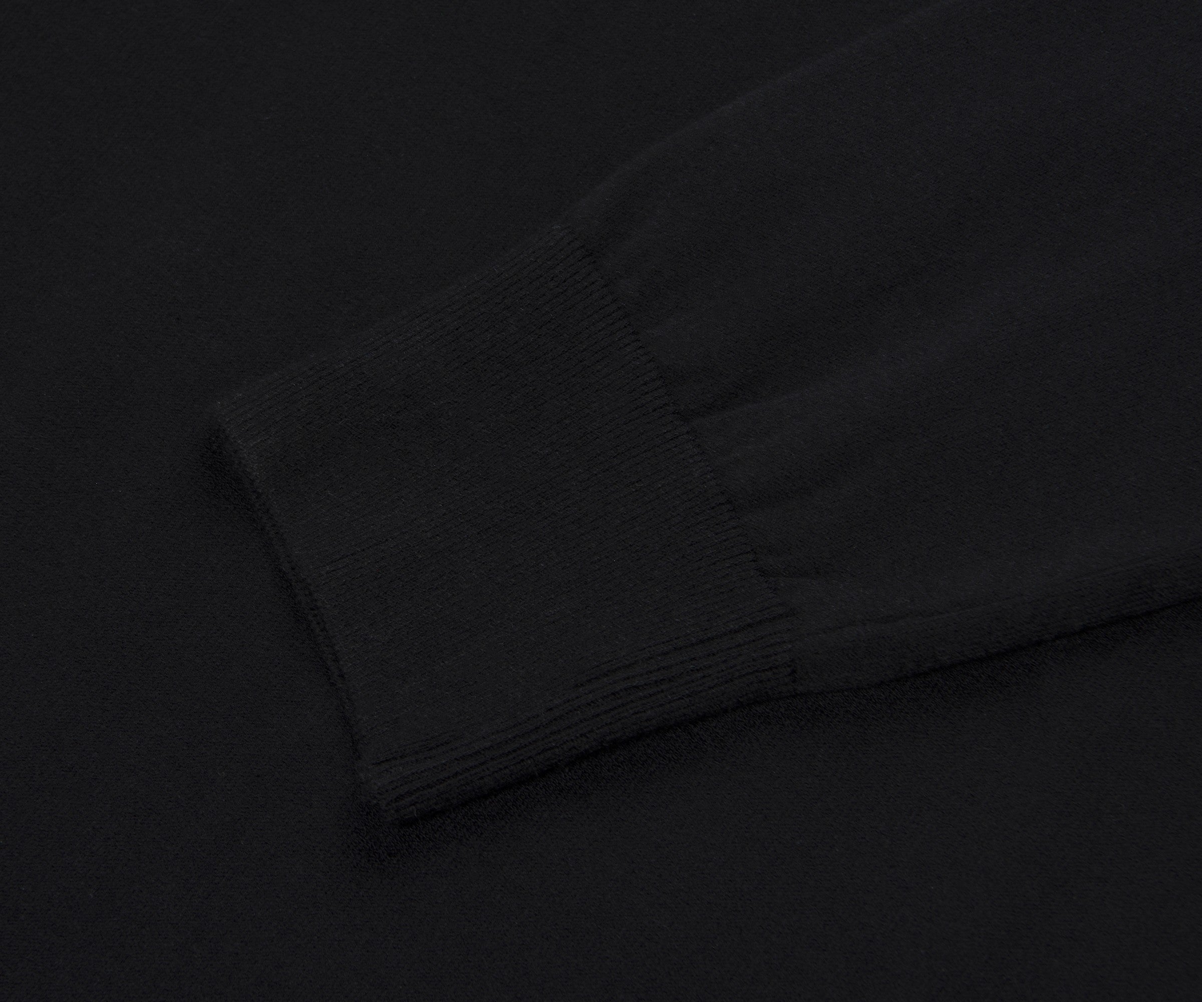 Paul & Shark Black Typhoon 1/4 Zip Panel Sweatshirt