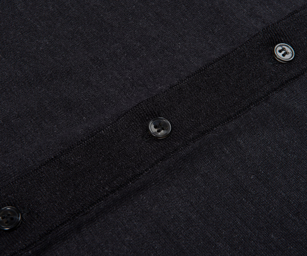 Paul & Shark Charcoal Light Weight Cardigan