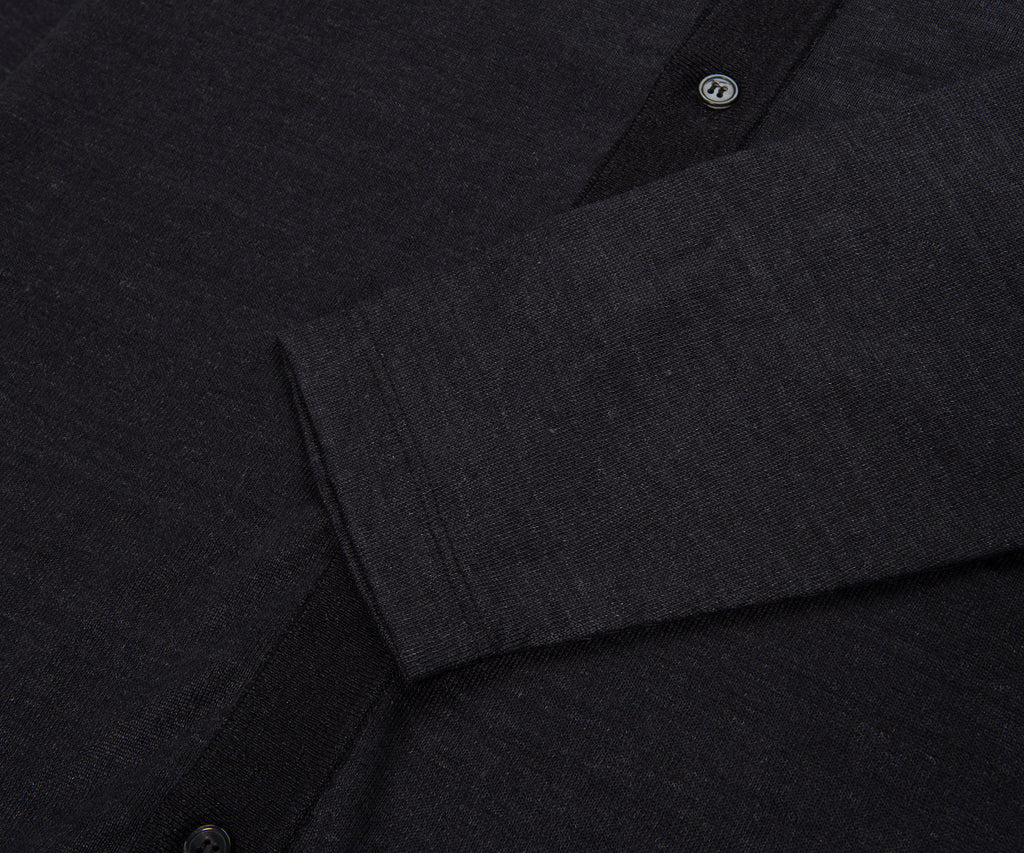 Paul & Shark Charcoal Light Weight Cardigan