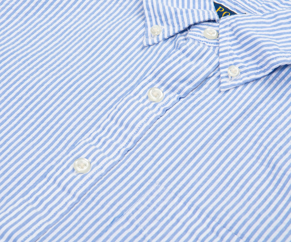 Polo Ralph Lauren Blue/White Seersucker Stripe SS Shirt
