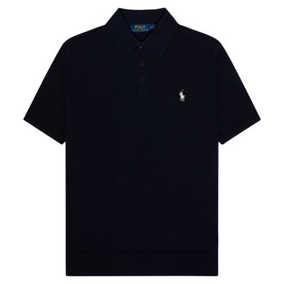 Polo Ralph Lauren Navy Knitted SS Polo