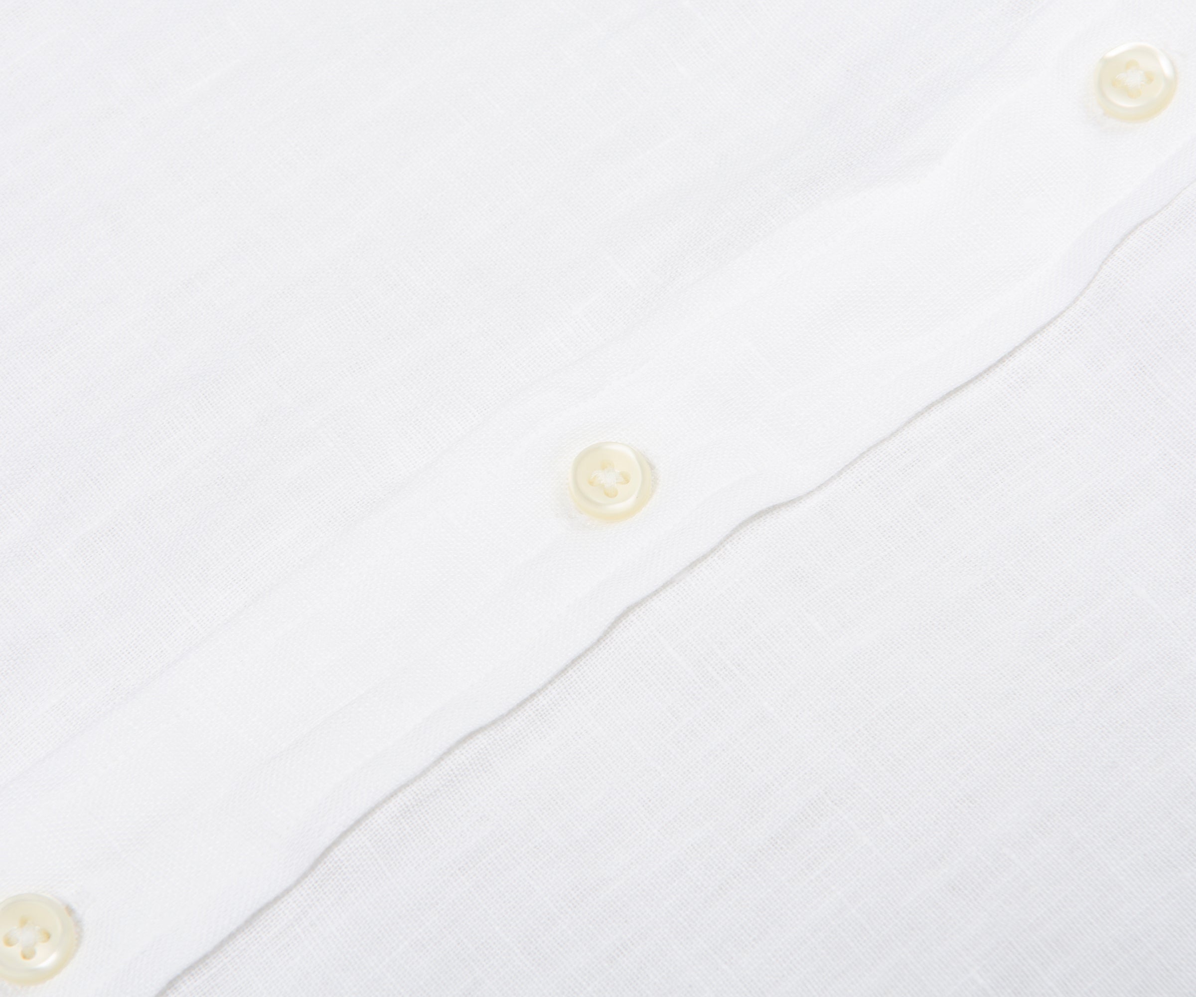 Ralph Lauren White Custom Fit Linen Shirt