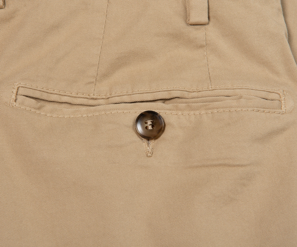 Canali Beige Garment Dyed Chinos