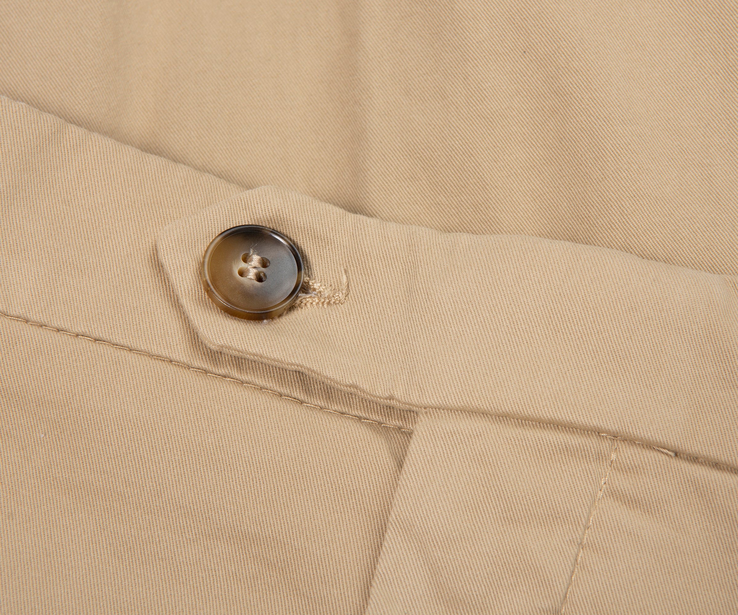 Canali Beige Garment Dyed Chinos