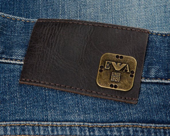 Emporio Armani J45 Blue Distressed Jeans