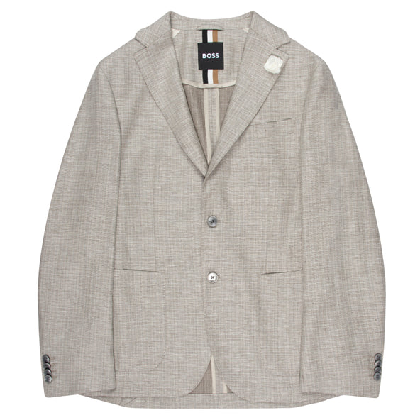 BOSS C-Hanry Linen Blazer Grey