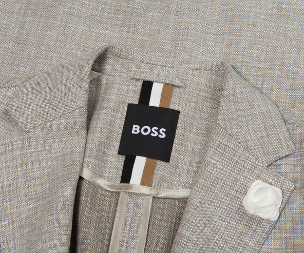 BOSS C-Hanry Linen Blazer Grey