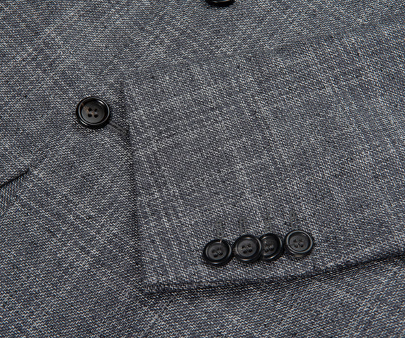 Canali Soft Check Blazer Blue/Grey