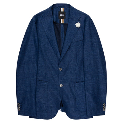 BOSS C-Hanry Linen Blazer Navy