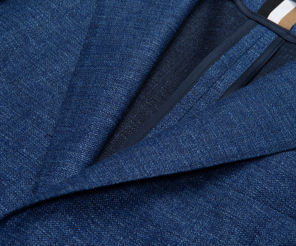 BOSS C-Hanry Linen Blazer Navy