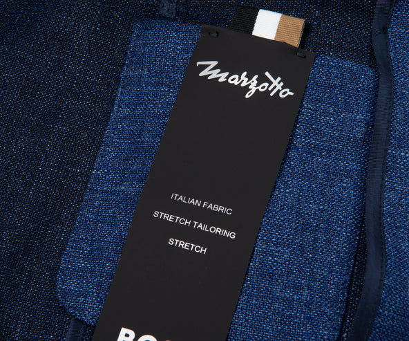BOSS C-Hanry Linen Blazer Navy