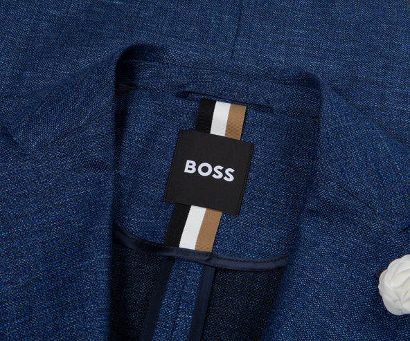 BOSS C-Hanry Linen Blazer Navy