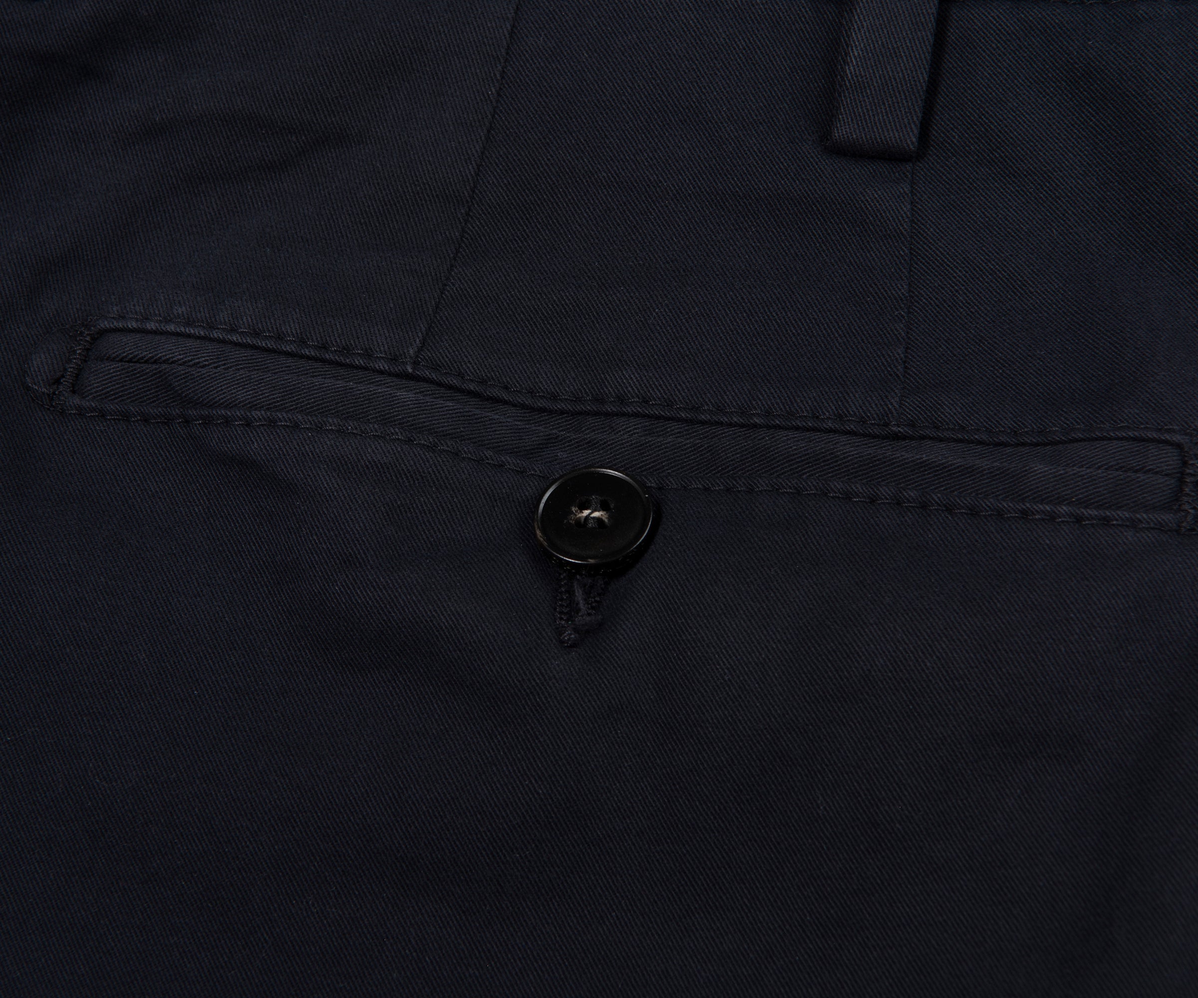 Canali Navy Garment Dyed Chinos