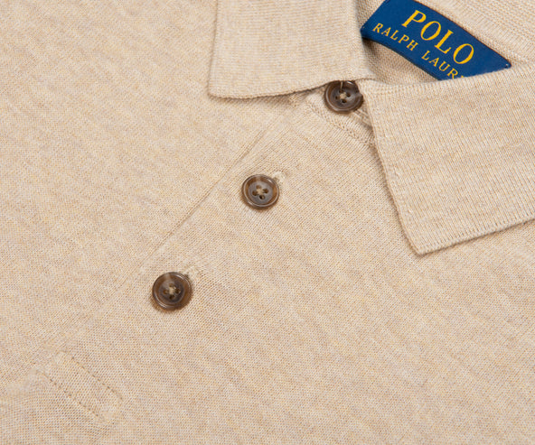 Polo Ralph Lauren Beige Knitted Polo