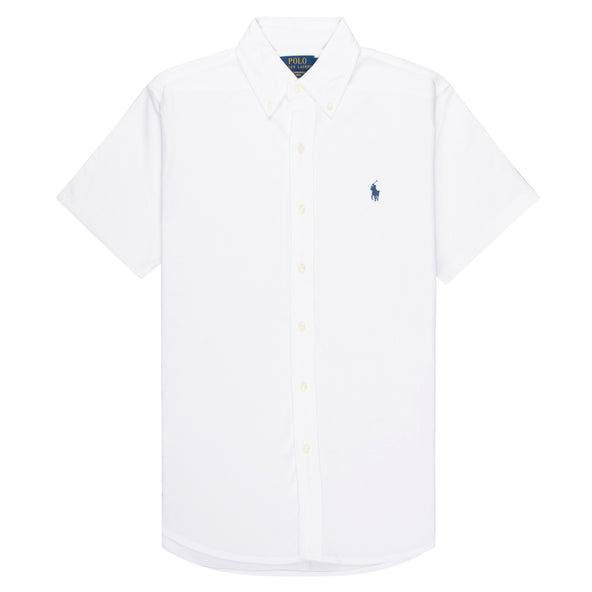 Polo Ralph Lauren White SS Shirt In Featherweight Mesh