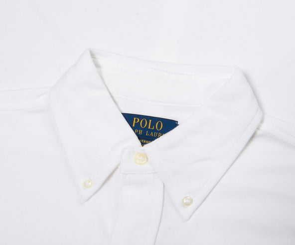 Polo Ralph Lauren White SS Shirt In Featherweight Mesh