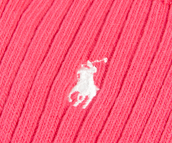 Polo Ralph Lauren Hot Pink Ribbed Socks