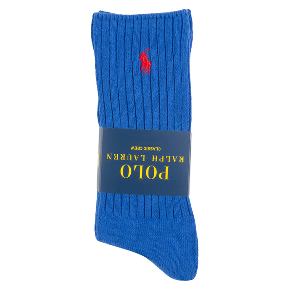 Polo Ralph Lauren Royal Blue Ribbed Socks
