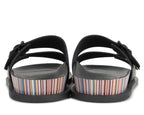 Paul Smith Black Sandals With Stripe Detail