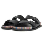 Paul Smith Black Sandals With Stripe Detail
