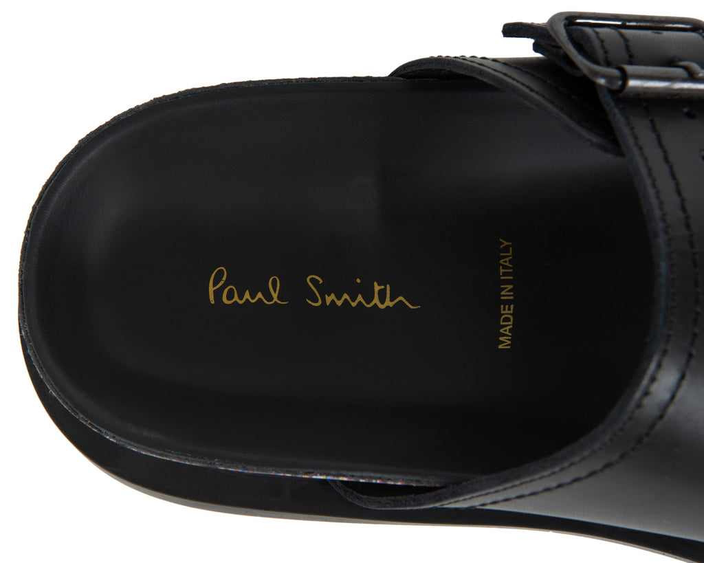 Paul Smith Black Sandals With Stripe Detail