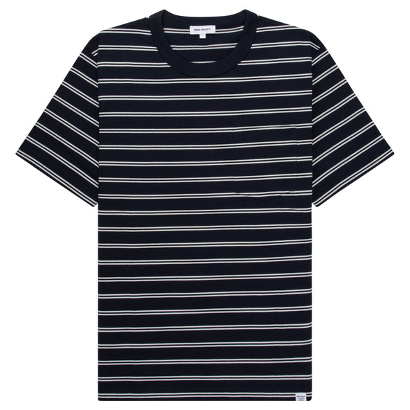 Norse Projects Holger Navy Sailor Stripe T-Shirt