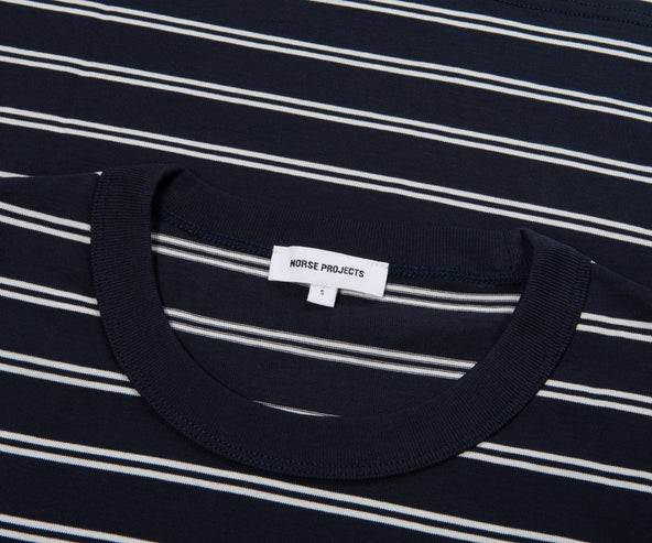 Norse Projects Holger Navy Sailor Stripe T-Shirt