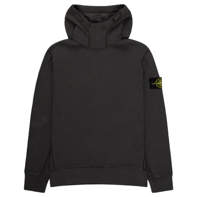 Stone Island Brown Waffle Knitted Hoodie
